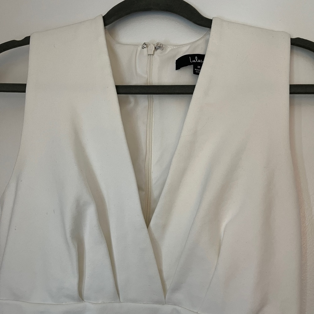 Lulus Cocktail Hour Ivory Wrap Dress View 3